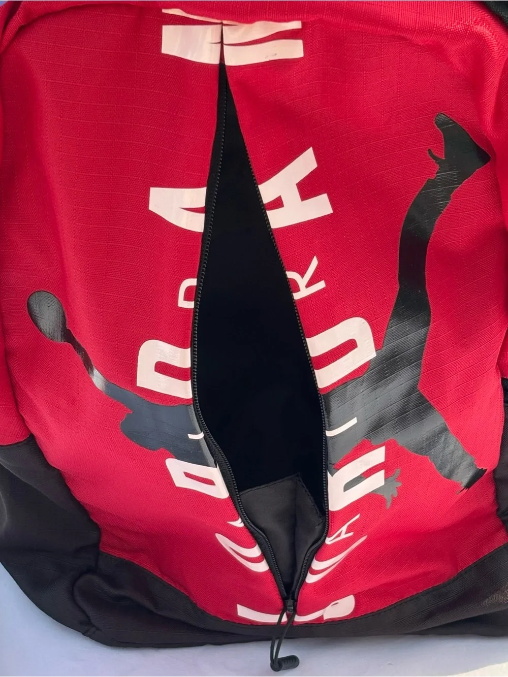 Nike Jordan Split Pack Backpack Large Red Black Jumpman Unisex School Gym Bag